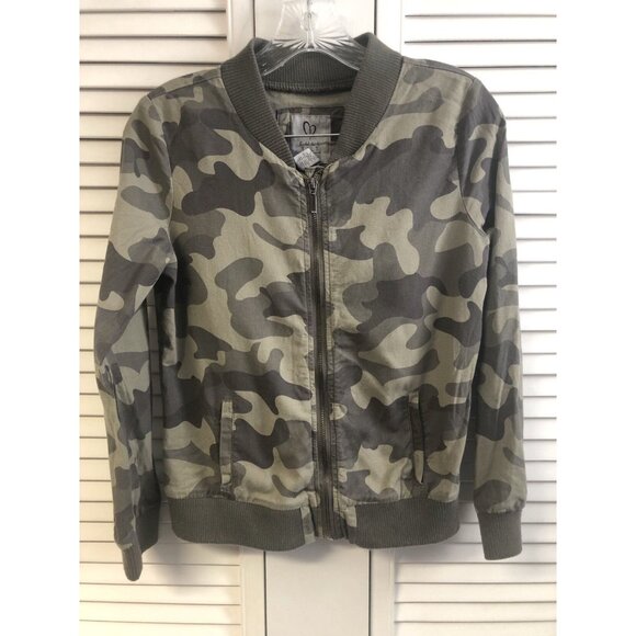 Full Tilt Size XLarge Camo Zip Up Bomber Jacket - Picture 1 of 5
